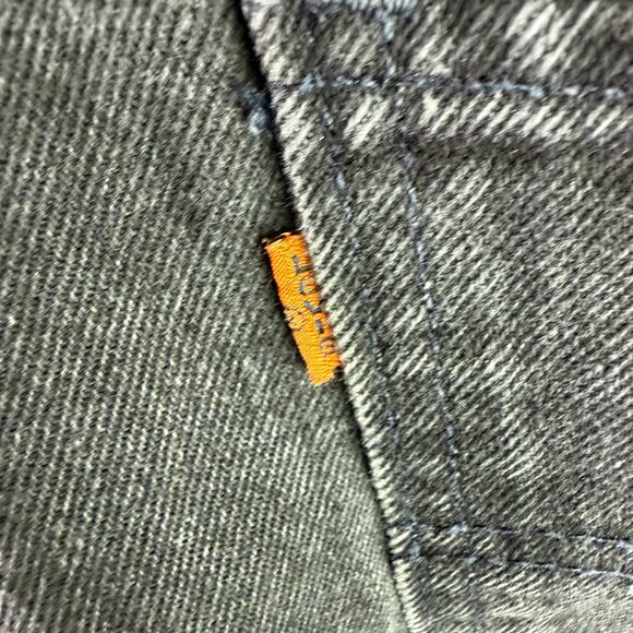 Levi's 505 VTG Men's 40x30 Charcoal Regular Fit Straight Leg Jeans Orange Tab - Picture 7 of 9